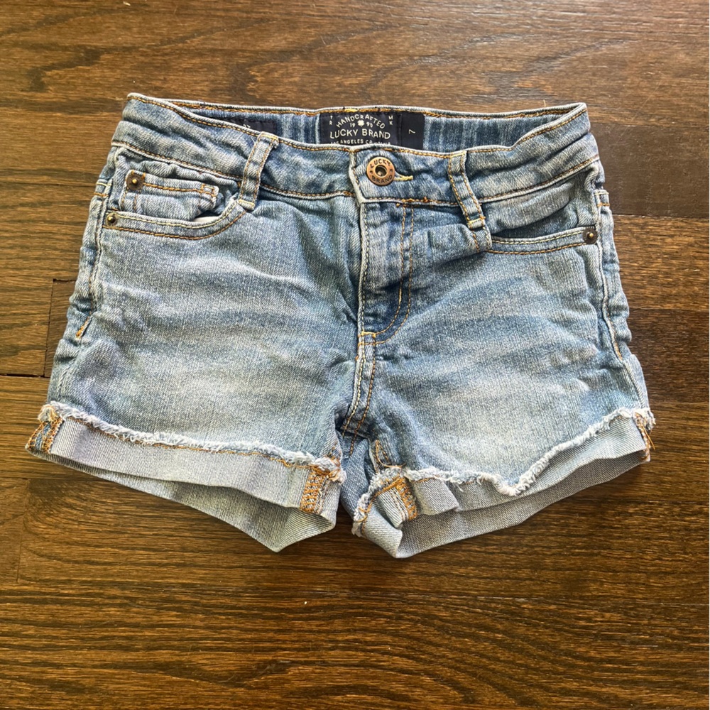 Girls size 7 Jean shorts Lucky Brand